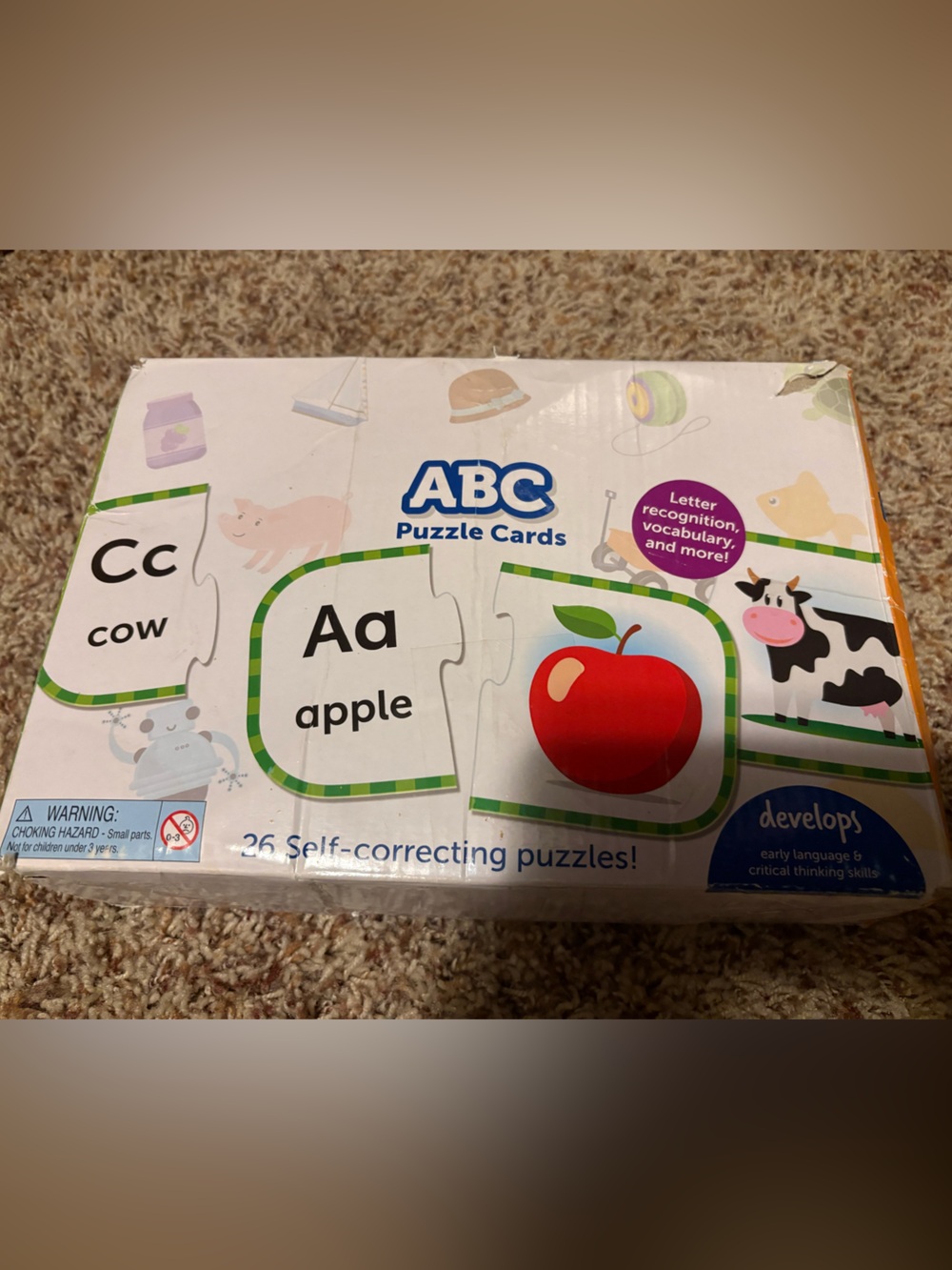 FREE WITH PURCHASE! ABC Puzzle Cards Kids Learning Set
